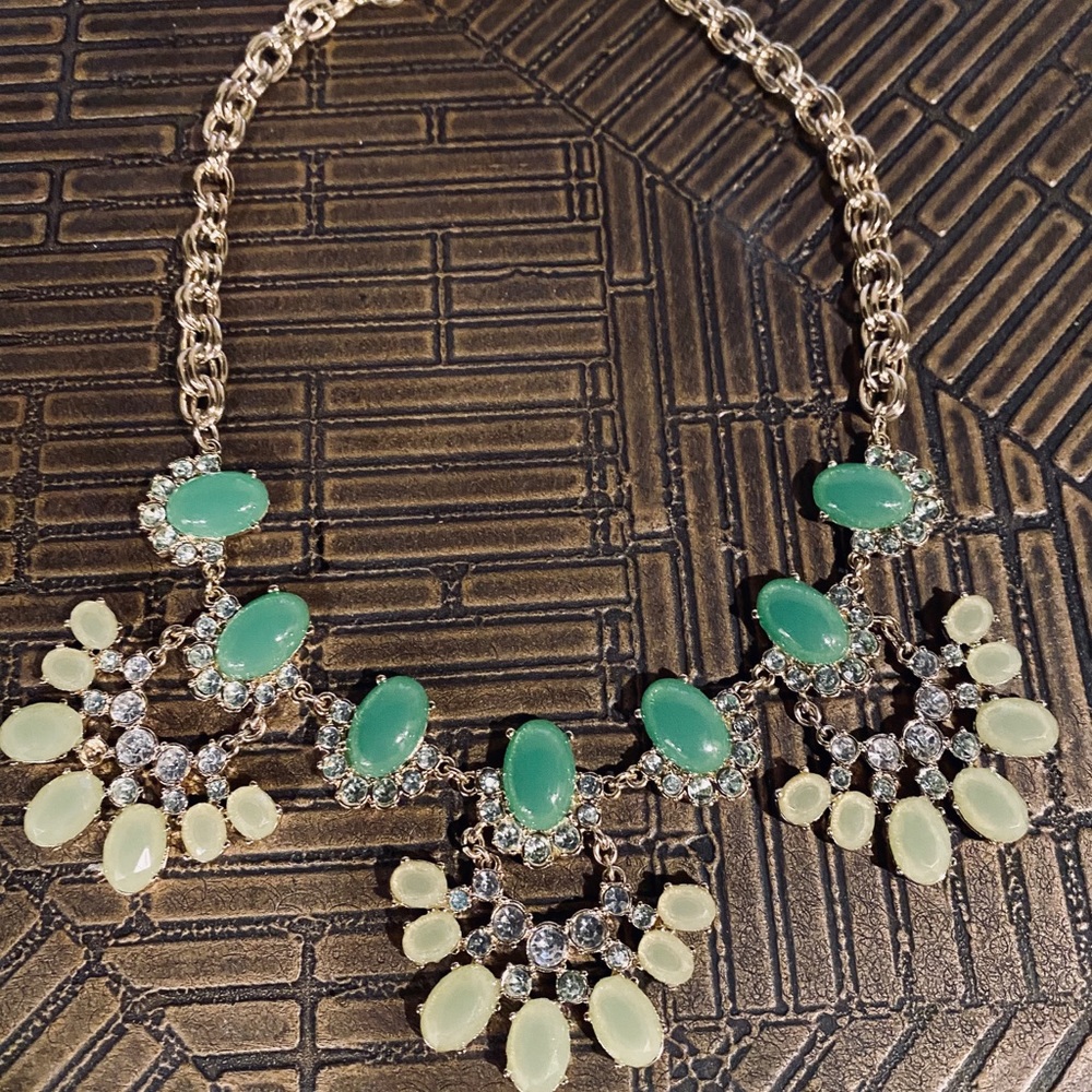 J. Crew Mixed Crystal Statement Necklace